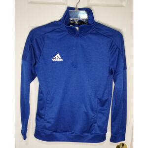Adidas Men’s Quarter Zip Pullover Blue Athletic Training Top Size M